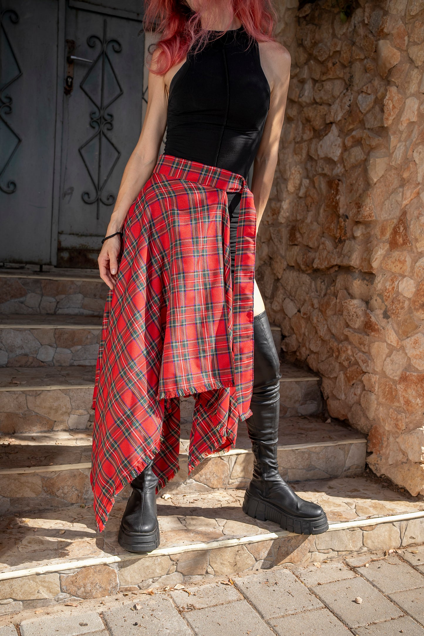 KILT A-SYMMETRIC SKIRT