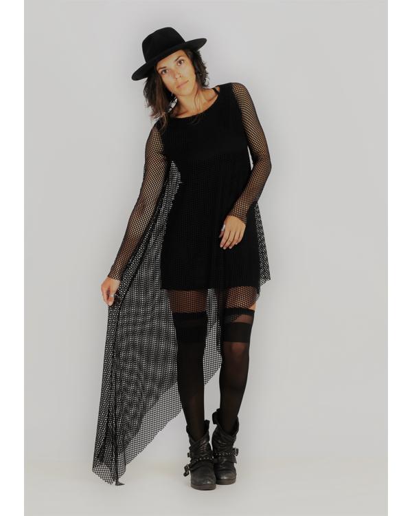 HIPPIE WINTER DRESS BLACK