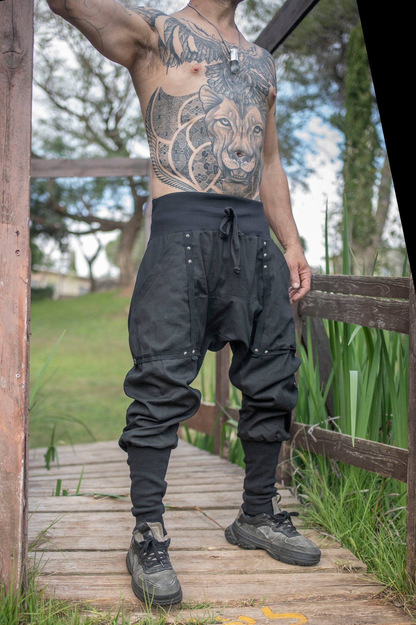 DROP CROTCH MEN PANTS